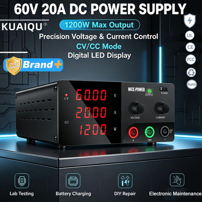 NICE-POWER 60В 20А Высокомощны – обзор и цена High Power 60V 20A Bench Power Supply